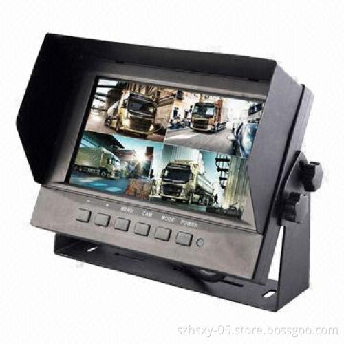 7-inch Waterproof Digital Monitor with Quad Function for Fire Trucks